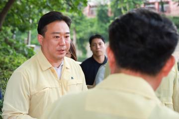 2026년도 행정사무감사 현장확인(4) - 태을초교 보도육교 엘리베이터 설치 검토, 산본IC 일원 교토환경 개선공사